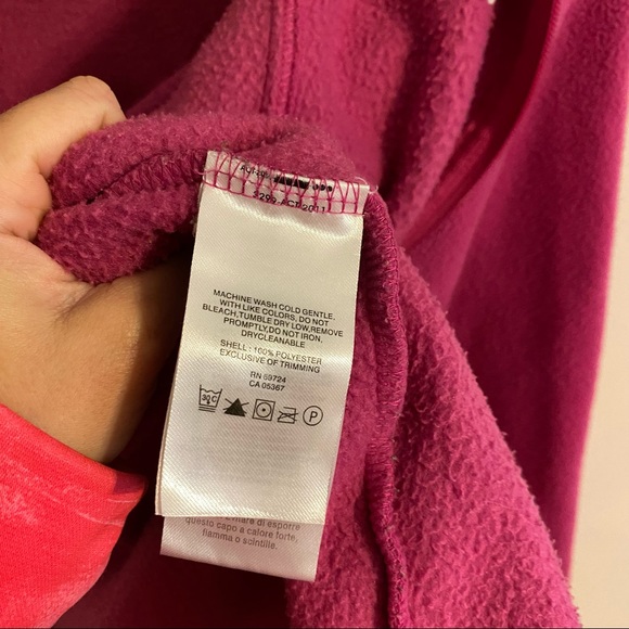 Columbia Jacket Women’s Size Large Pink Fleece Full Zip Jacket Long Sleeve - Picture 8 of 12